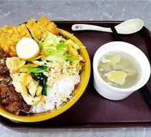 Spiced Chicken Cutlet Platter Rice