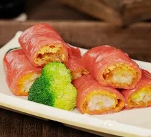 Crispy Red Rice Noodle Rolls