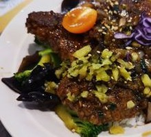 Scallion Braised Pork Cutlet Rice