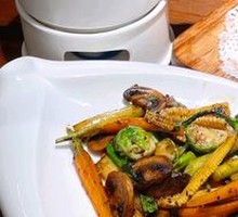 Italian Black Truffle Vegetarian Dish