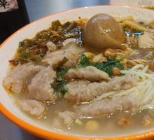 Sour Bamboo Shoots and Pork Noodles