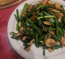 Stir-fried Shrimp with Leeks