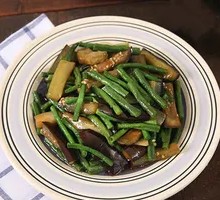 Eggplant and Green Beans