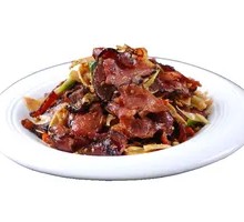 Stir-fried dried beans with preserved pork