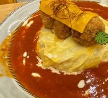 Cheese Omelette Rice