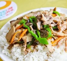 Shiitake Mushroom and Pork Rice