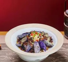 Garlic Pork Shank and Eggplant Stew