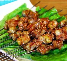 Grilled Lamb Liver Skewers