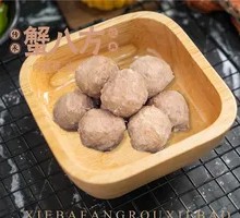 Beef tendon meatballs