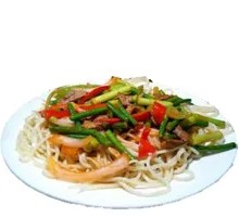 Garlic Shoot Beef Noodles