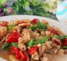 Squid Rice with Sauce