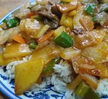 Beef and Potato Rice Bowl