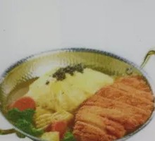 Curry Chicken Rice Omelette