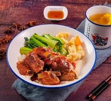 Honey Glazed Spare Ribs Rice