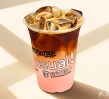 White Peach Iced Americano