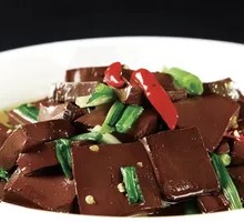 Scallion Oil Duck Blood