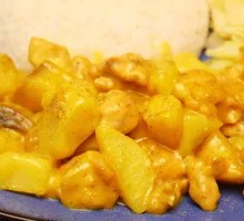 Curry Salted Fried Chicken Rice