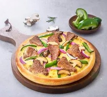 Single-Portion Rock-Roasted Beef Pizza