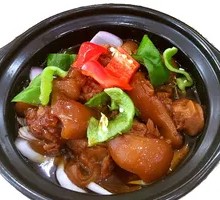 Pork Trotter Hot Pot with Potato Noodles