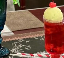 Strawberry Snowball Soda