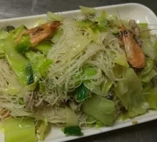 Stir-fried Seafood with Millet Noodles