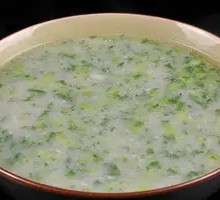 Taro and Greens Porridge