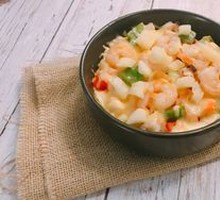 Pineapple Seafood Cheese Rice Bake