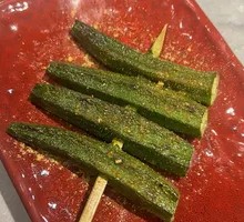 Grilled Okra Skewers