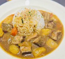 Curry Lamb Ribs Rice