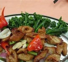 Stuffed Intestine with Glutinous Rice Pan-Fried