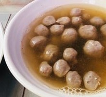 Beef Tendon Meatball Soup