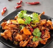 Spicy Stir-fried Chicken Shell