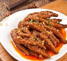 Braised Chicken Feet with Tiger Skin