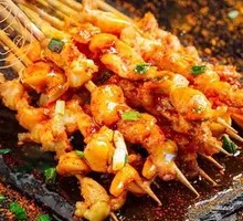 Charcoal-Grilled Chicken Gizzards