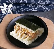 Rice Ball with Meat Floss and Ham