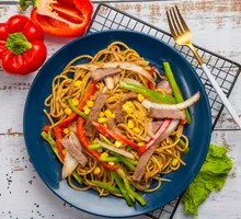 Caesar Black Pepper Beef Pasta
