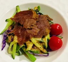 Ice Plant Salad with Beef Shin
