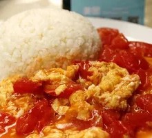 Tomato and Egg Rice Bowl