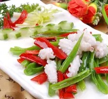 Green Pepper Stir-fried Cuttlefish