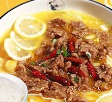 Lemon Sour Beef and Meat Platter