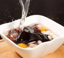 Honey-Braised Basil Seed Dessert