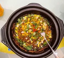 Crab Roe Noodle Salad