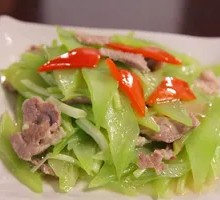Stir-fried Pork with Lettuce