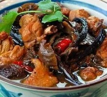 Chicken Stewed with Mushrooms