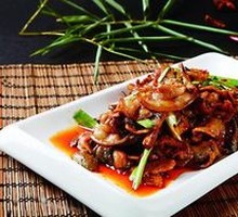 Golden Pancake with Stir-Fried Pork