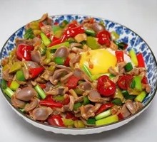 Spicy Sour Chicken Offal Rice