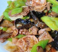 Stir-fried Triple Offal in Crispy Pot