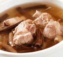 Deer Mushroom and Pork Rib Soup