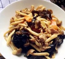 King Mushroom Stir-fried Pork
