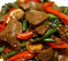 Stir-Fried Pork Liver Rice